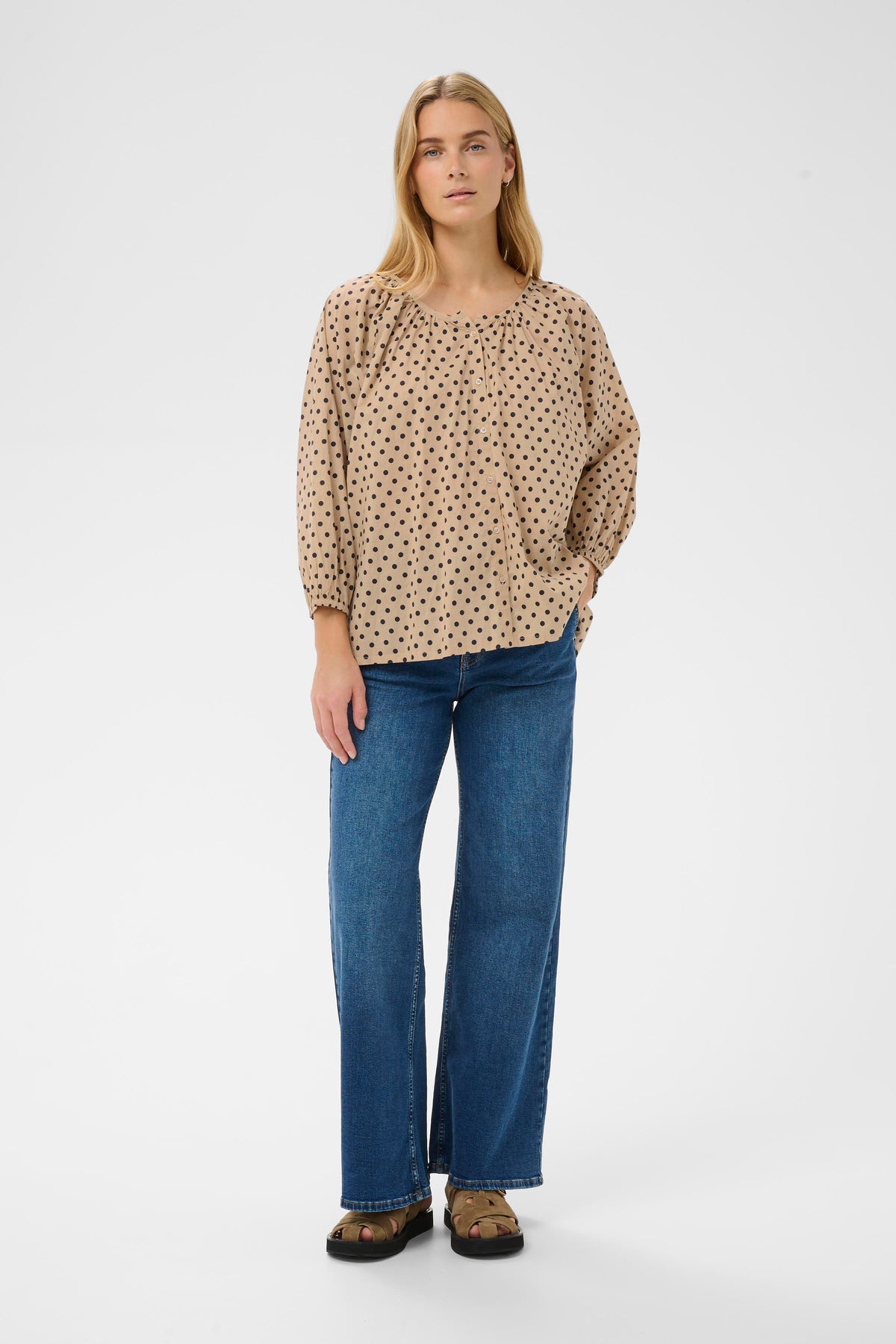 Alexi Blouse - Blue Dot