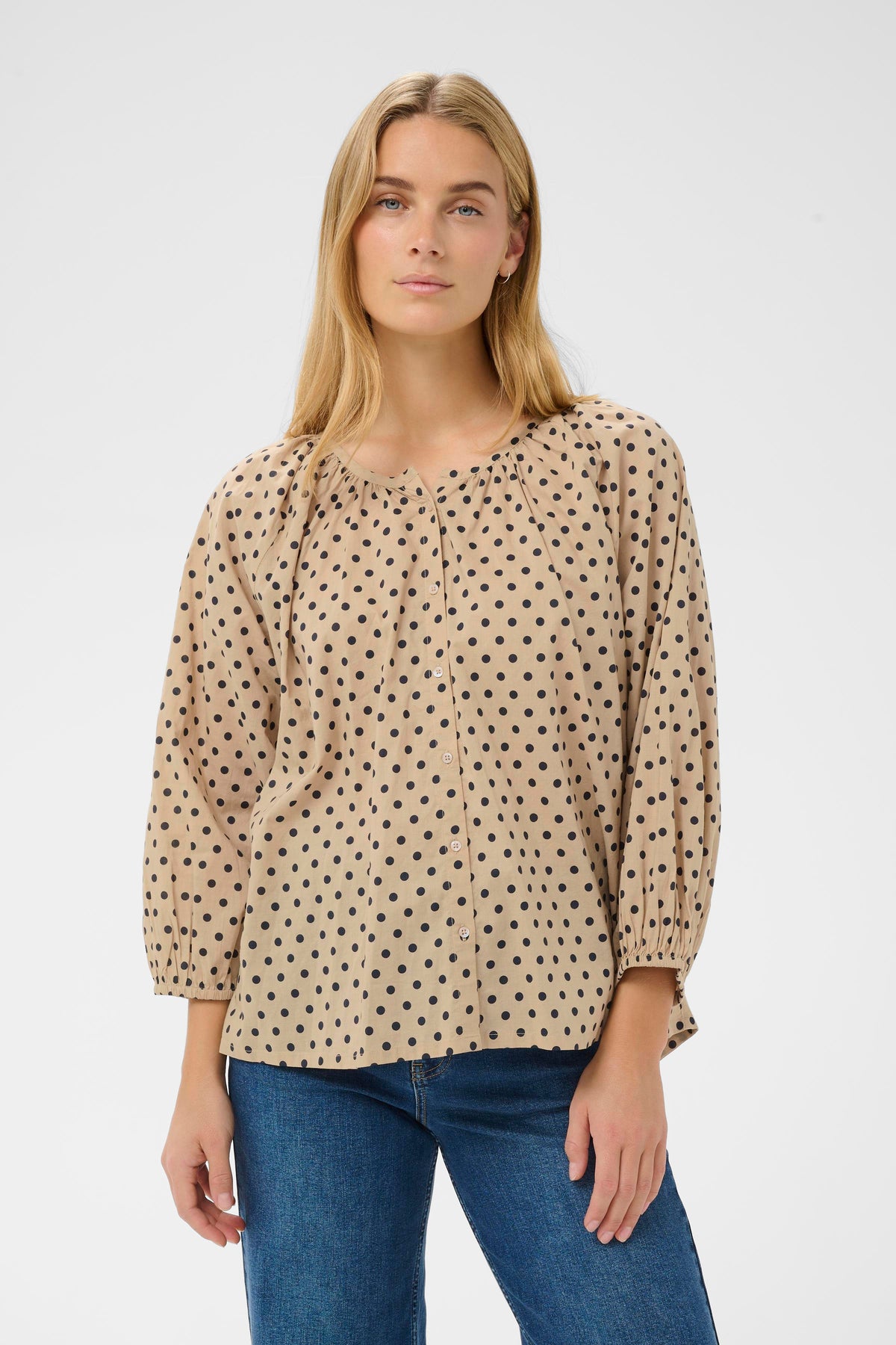 Alexi Blouse - Blue Dot