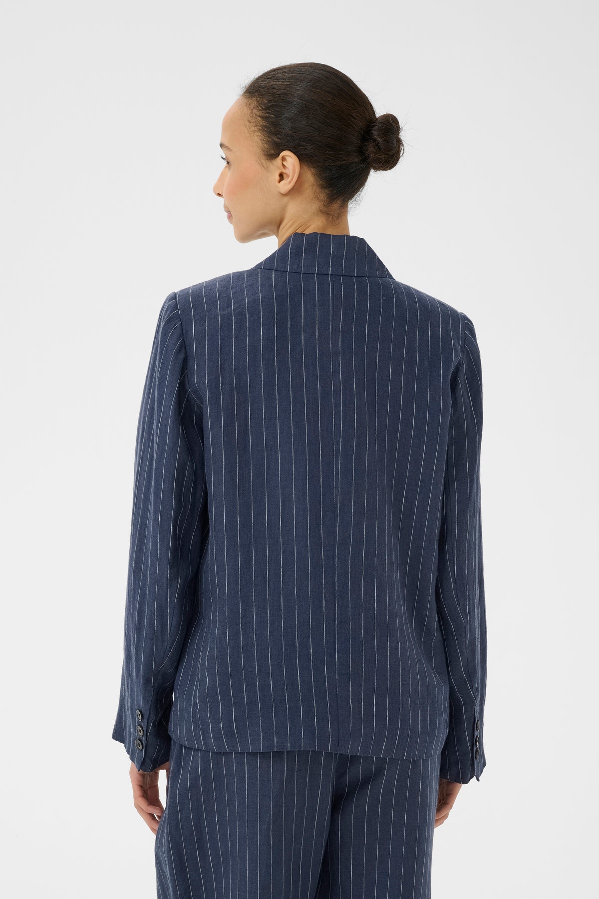 Alita Blazer - Blue Nights Pinstripe