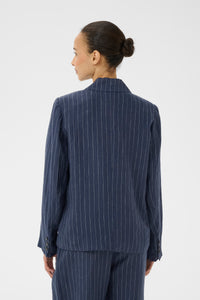 Alita Blazer - Blue Nights Pinstripe
