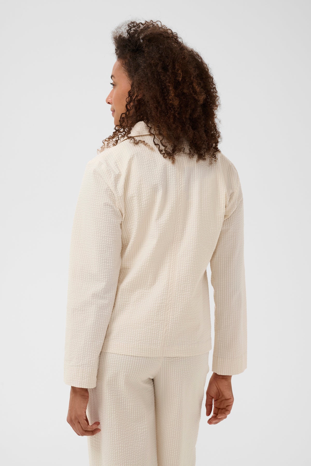 Briddi Jacket - Whisper White Stripe