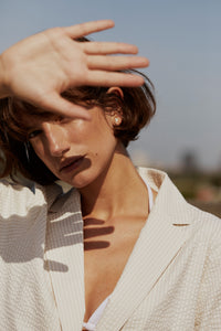 Briddi Jacket - Whisper White Stripe
