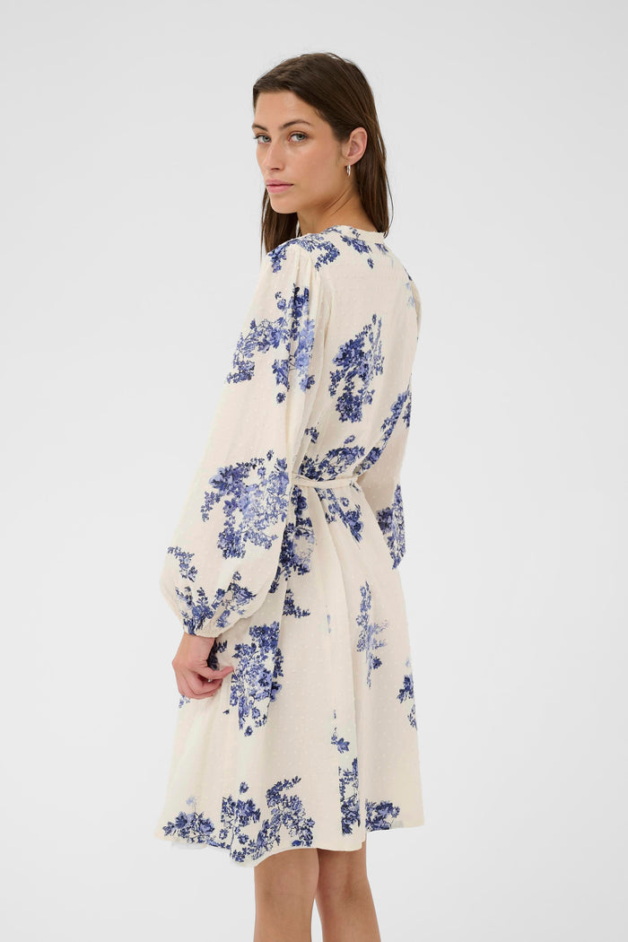 Avira Dress - Blue Shadow Flower