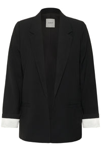 Shirley Fold-Up Blazer - Black