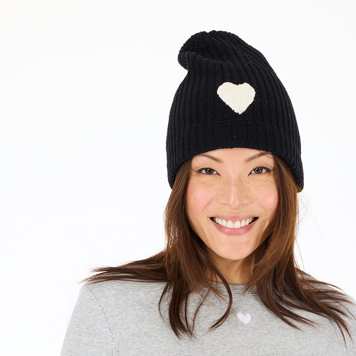 Love Beanie Natural - Black