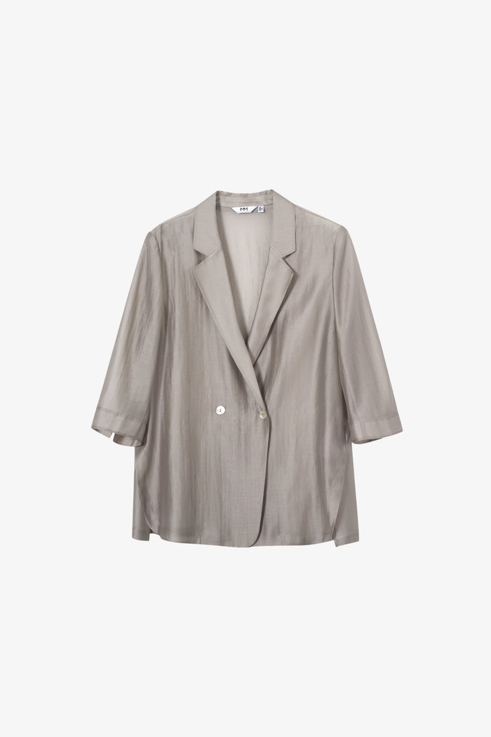 Life Aesthetic Blazer - Pearl Grey