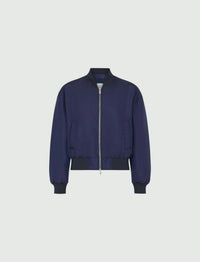 Padded Bomber Jacket - Midnight Blue