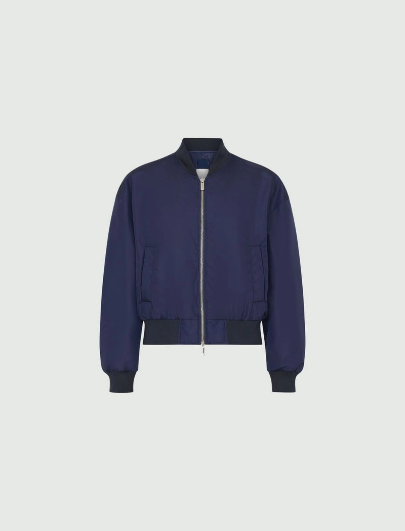 Padded Bomber Jacket - Midnight Blue