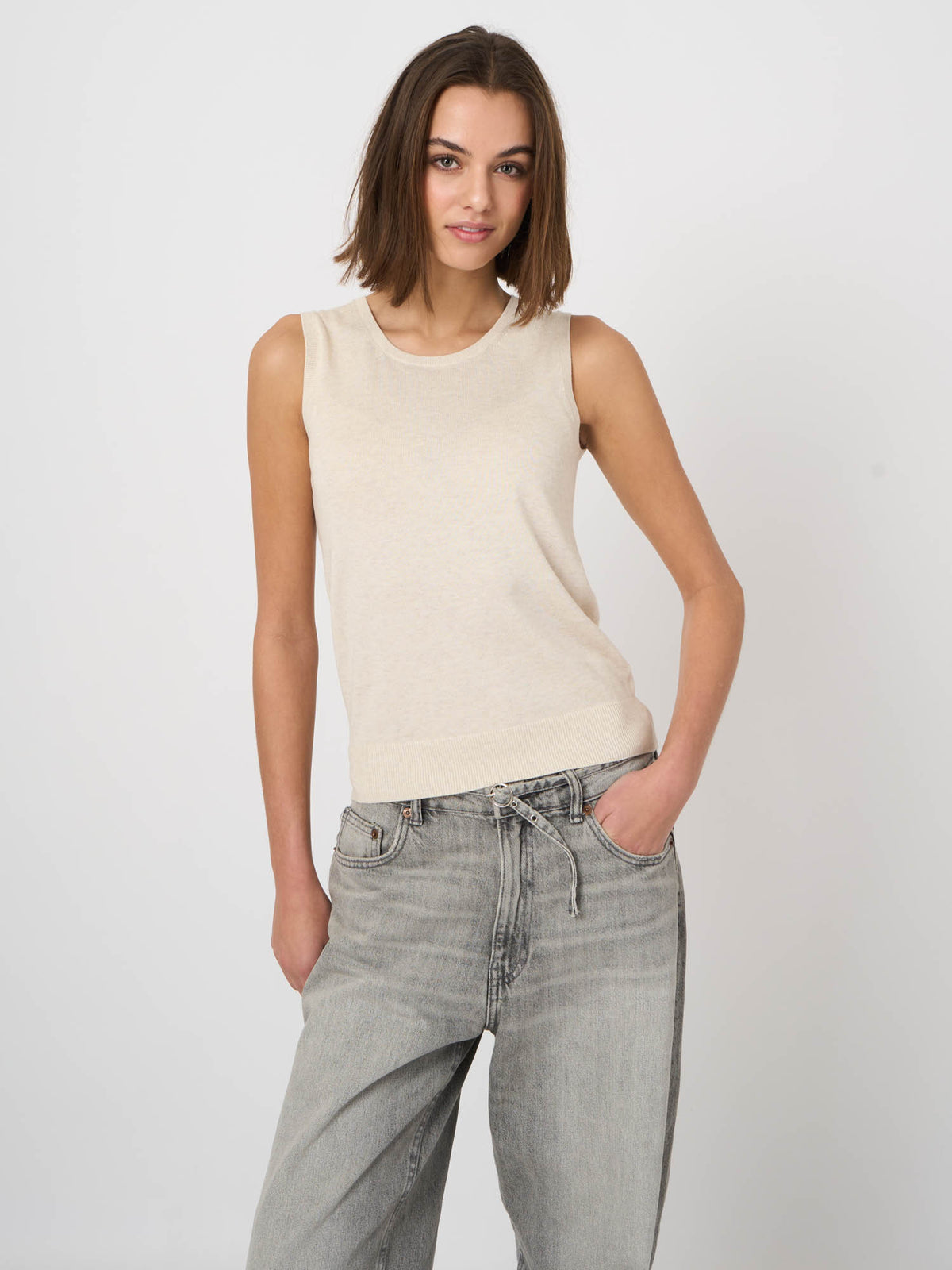400601 Knitted Pullover - Ivory