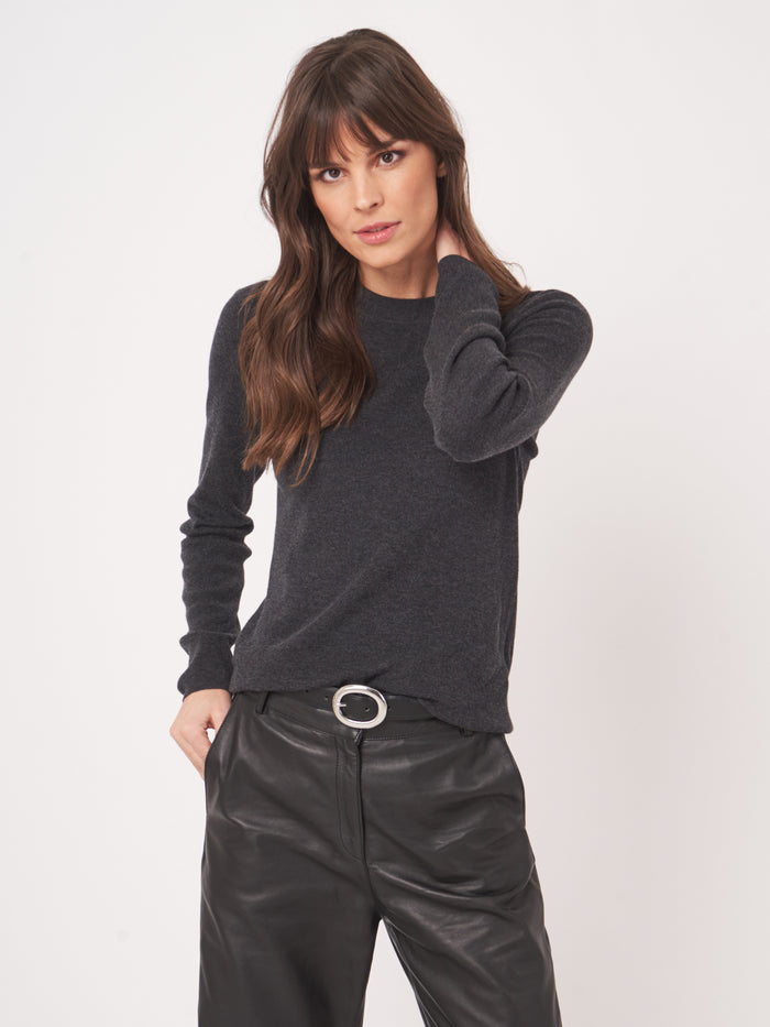 Knitted Pullover - Dark Grey