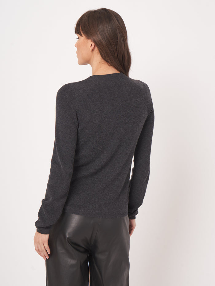 Knitted Pullover - Dark Grey