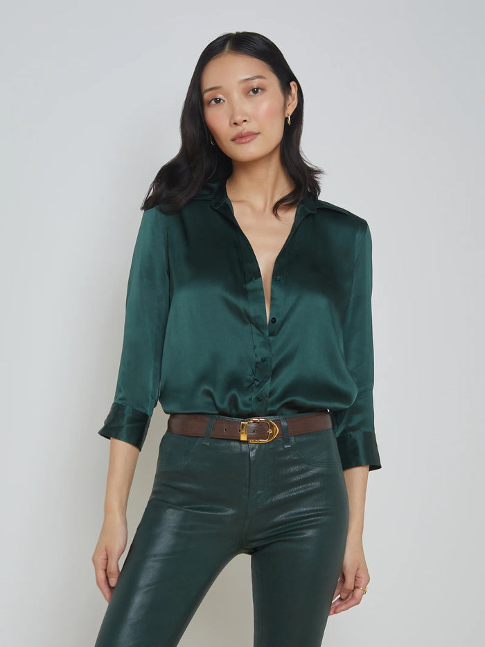 Dani Blouse - Forest Green