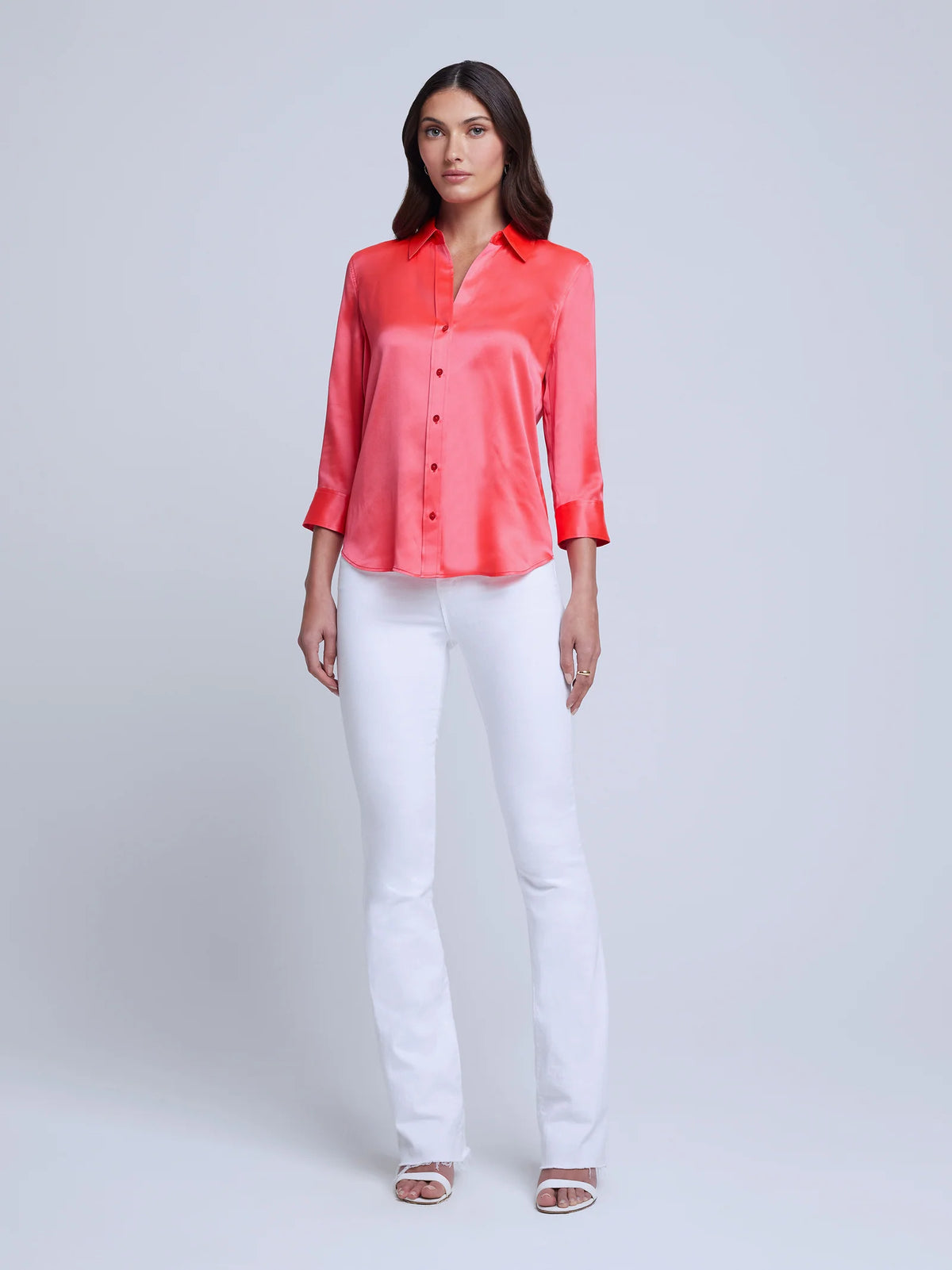 Dani Blouse - Neon Coral