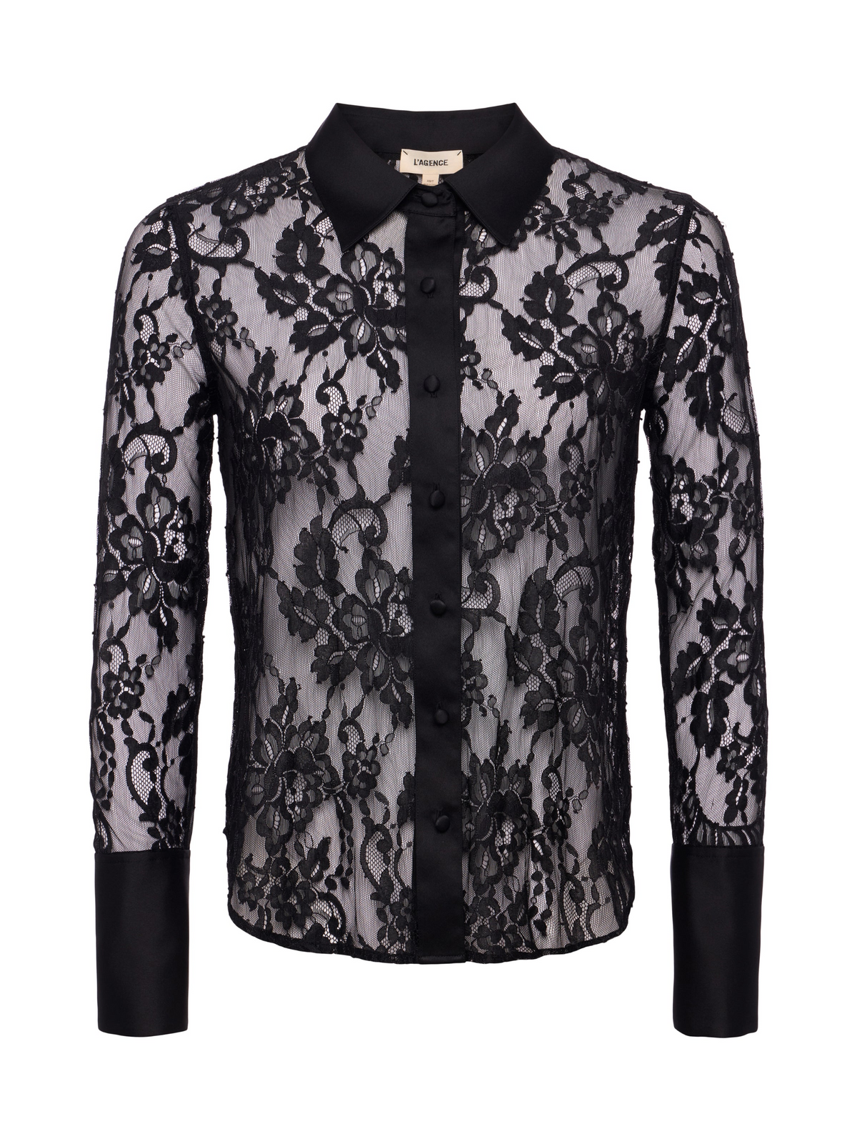 Reims Lace Shirt - Black