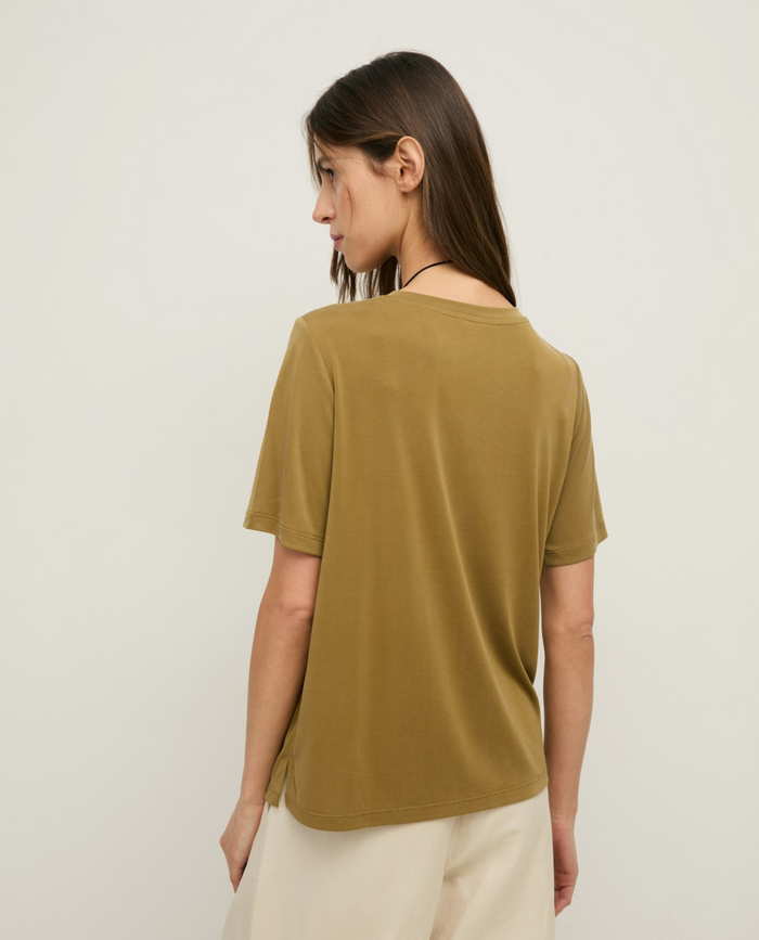 Round Neck T-Shirt - Khaki
