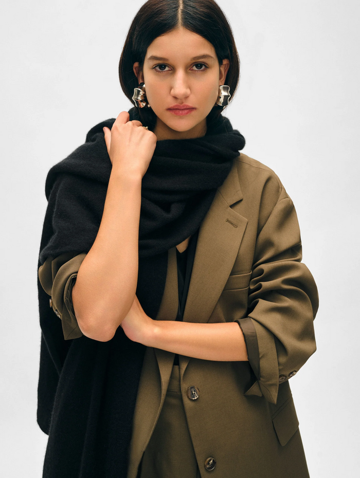 Cashmere Travel Wrap - Black