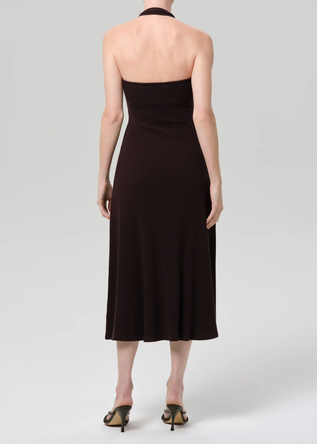 Mila Halter Dress - Chocolate