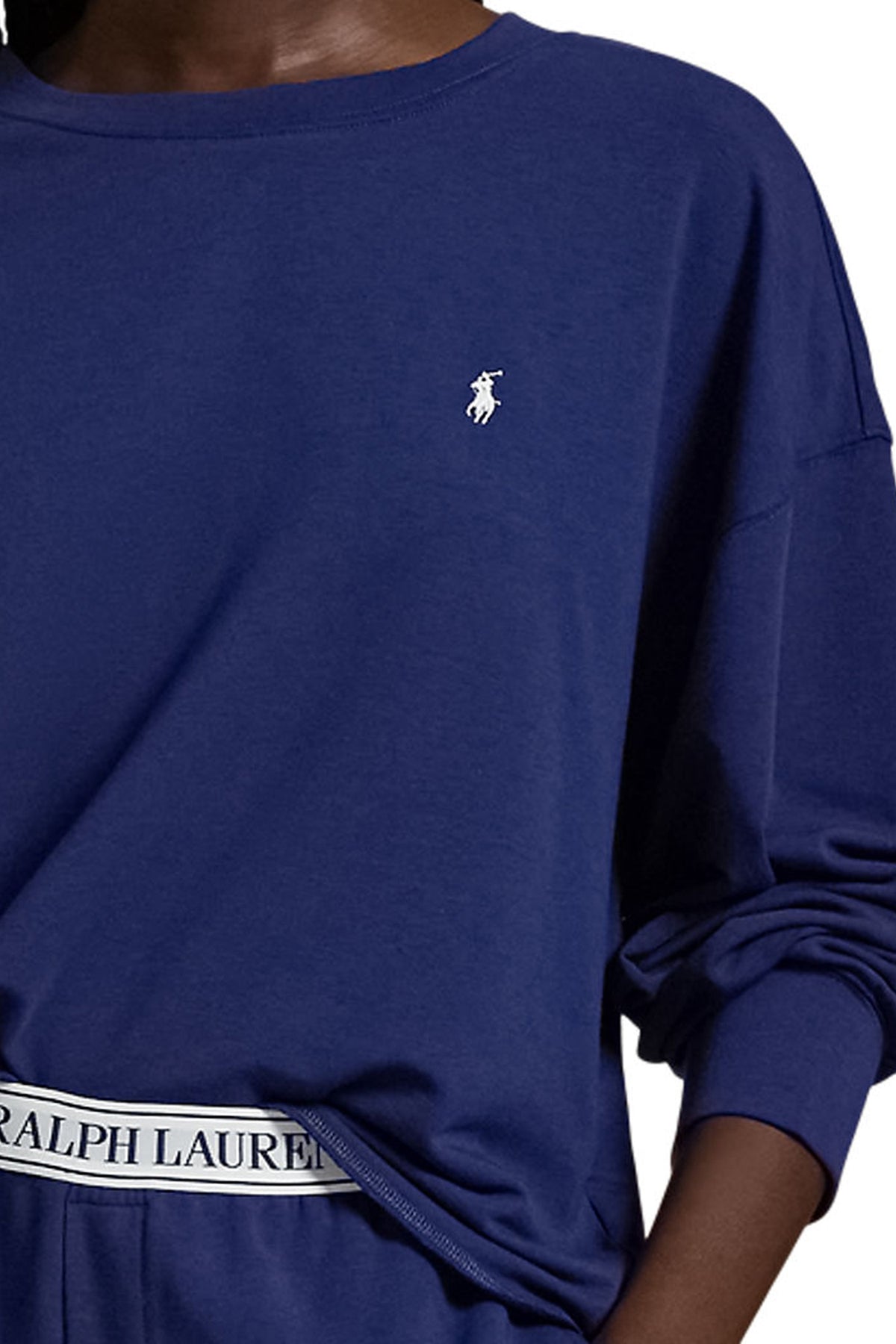 Club Terry Crew/Wide Leg Set - Navy
