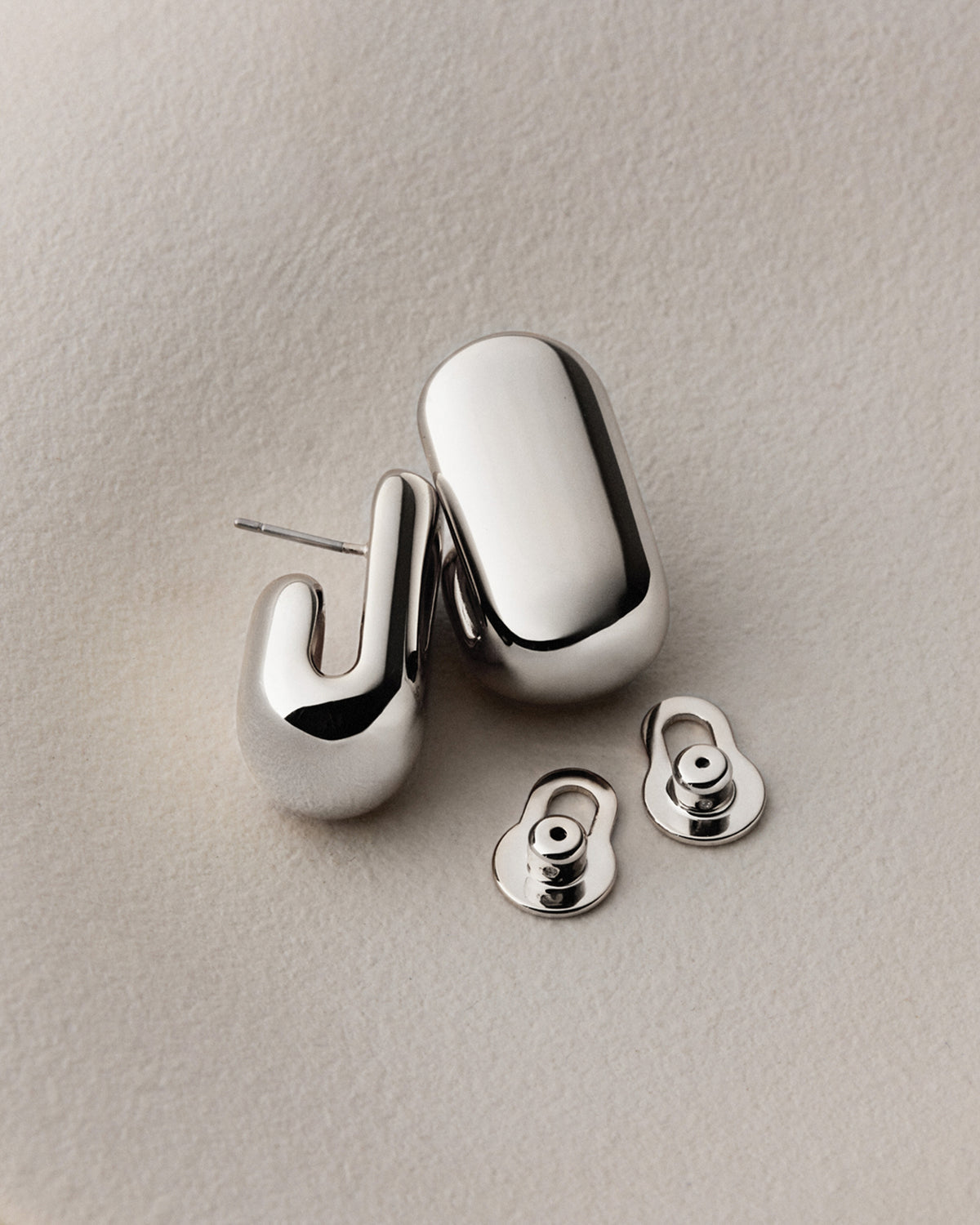 Leon Earrings - Silver