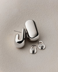 Leon Earrings - Silver