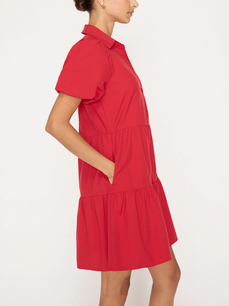 Havana Mini Dress - Carmine Red