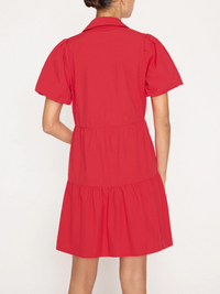 Havana Mini Dress - Carmine Red