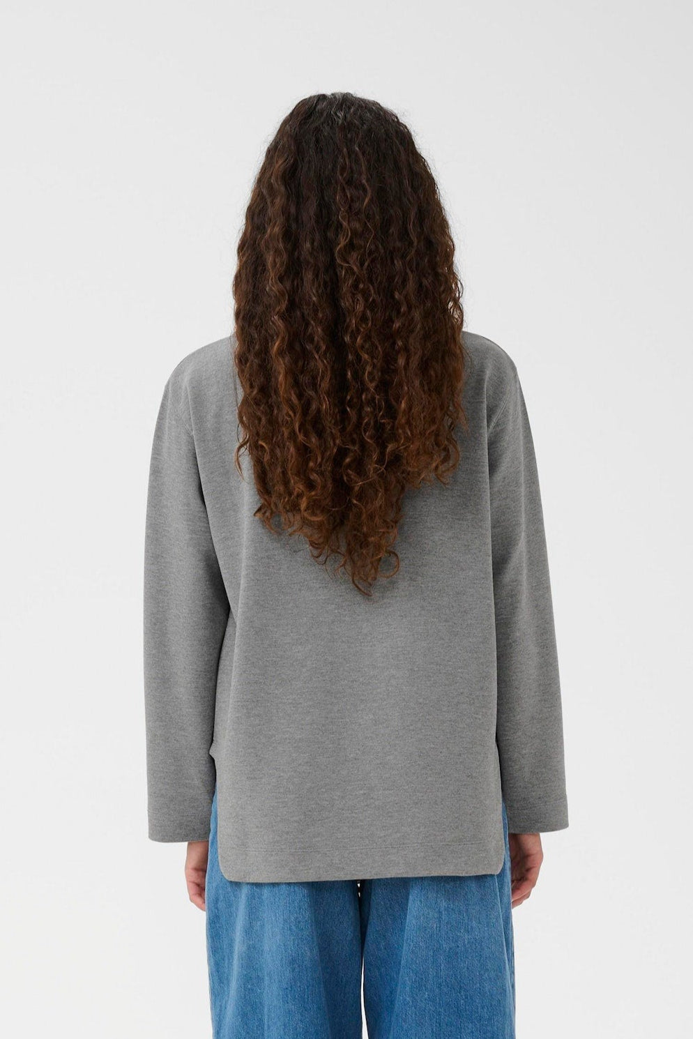 Gincent Melange Crewneck - Medium Grey