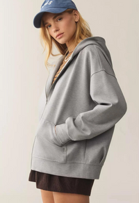 Daphne Hood Jacket - Melange Grey