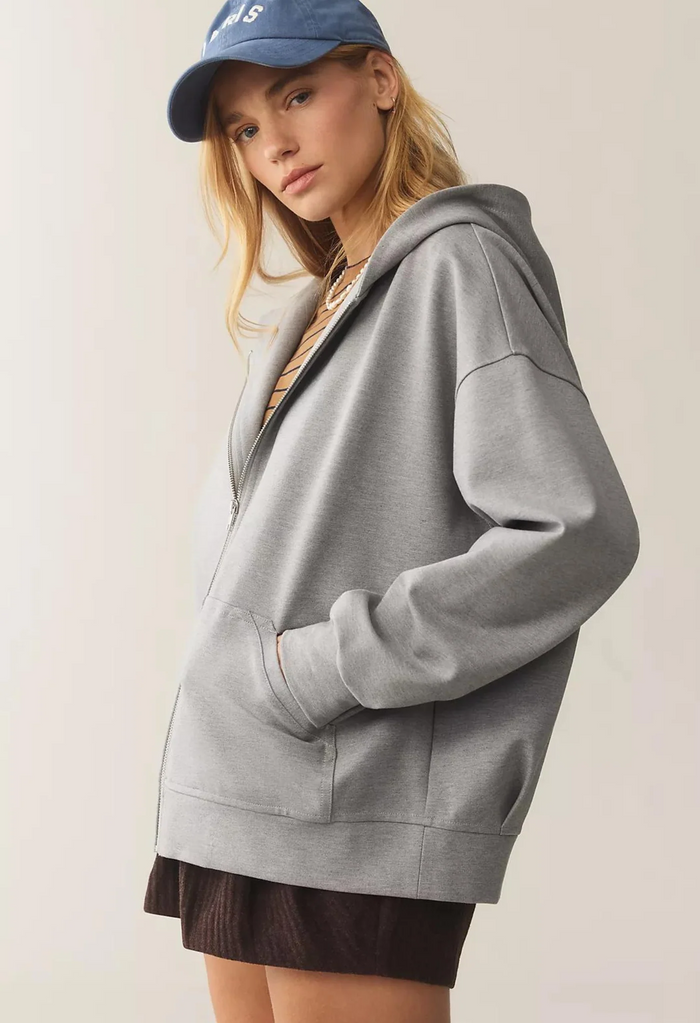 Daphne Hood Jacket - Melange Grey