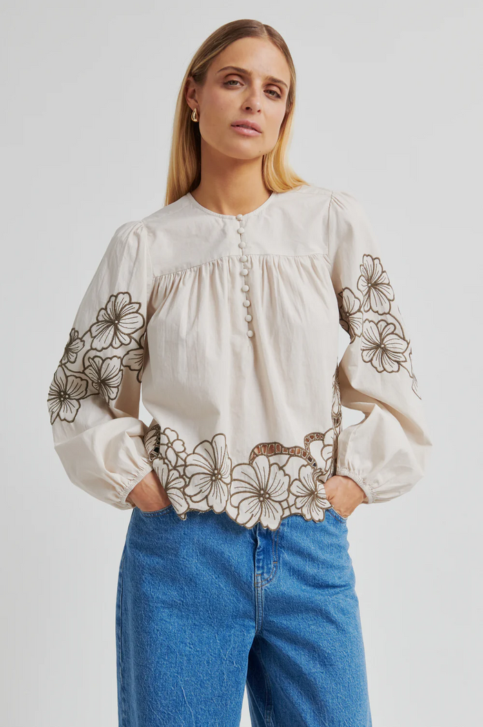 Elinor Blouse - Soft Beige