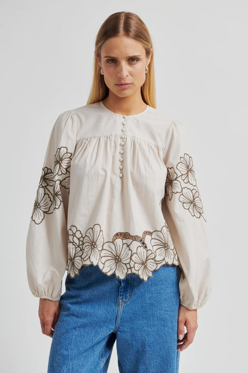 Elinor Blouse - Soft Beige
