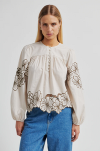 Elinor Blouse - Soft Beige