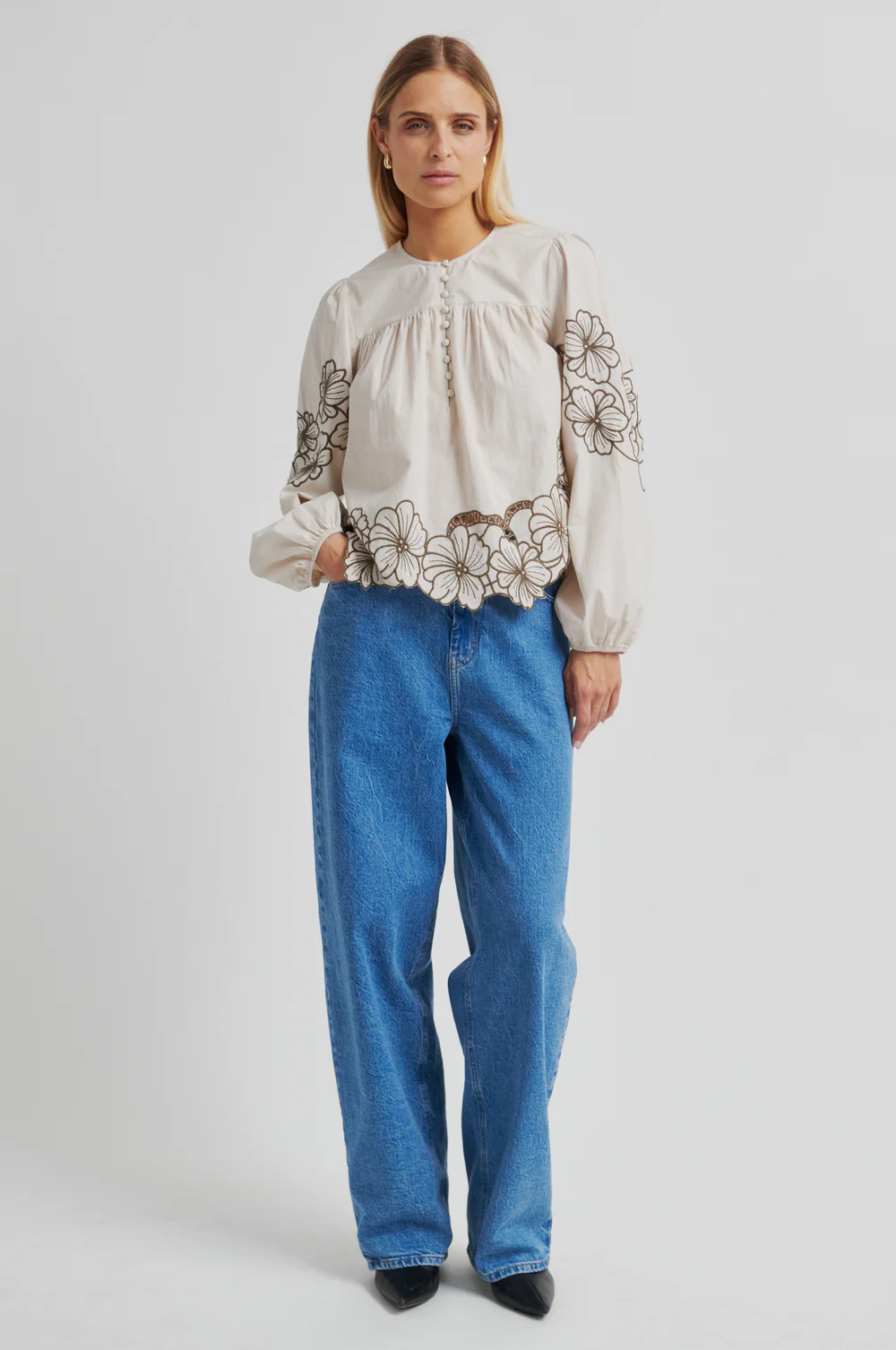 Elinor Blouse - Soft Beige