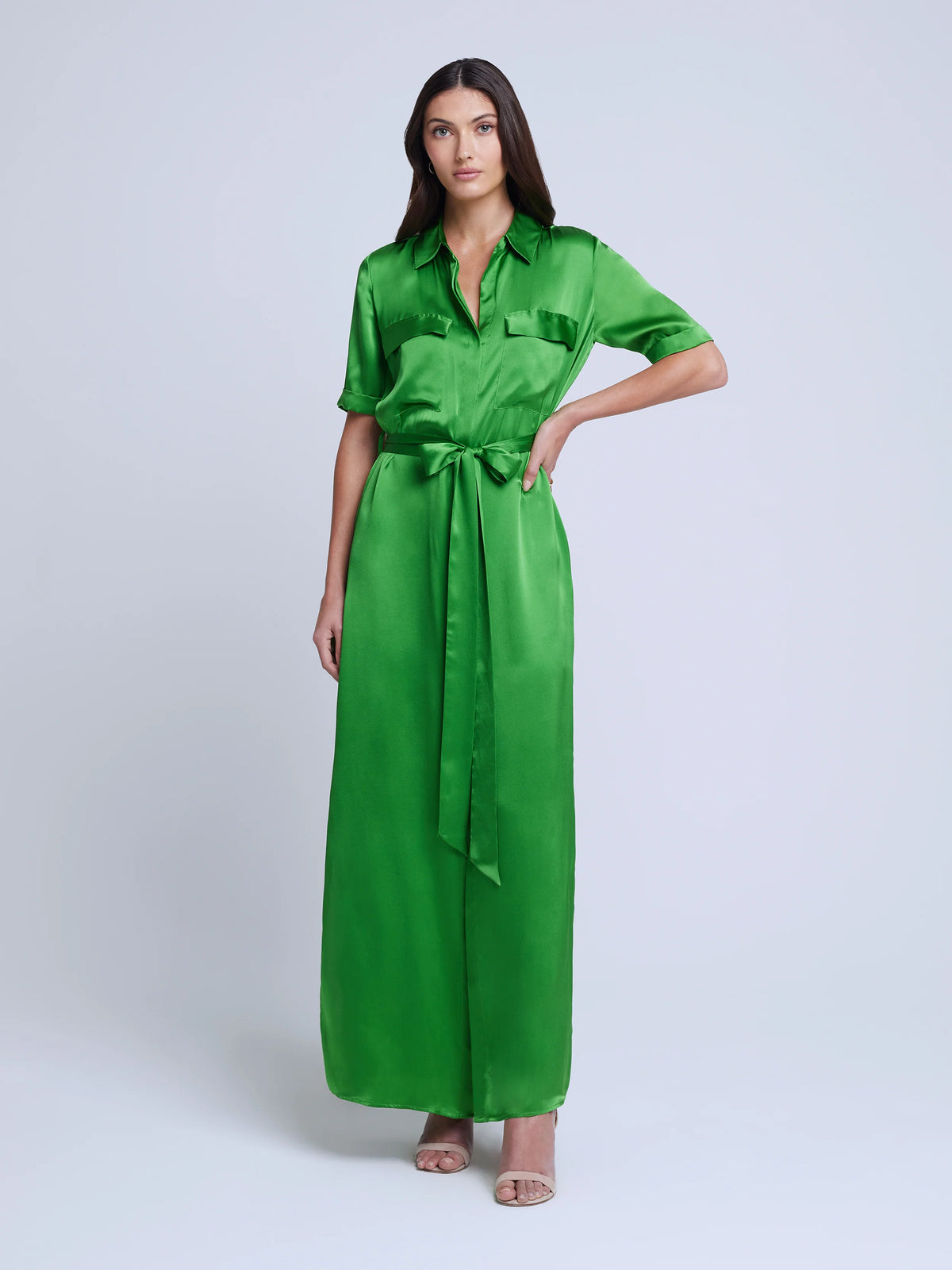 Klement Cargo Dress - Bright Green - L'Agence Twist Fashions Inc. Klement Cargo Dress - Bright Green - L'Agence Twist Fashions Inc.