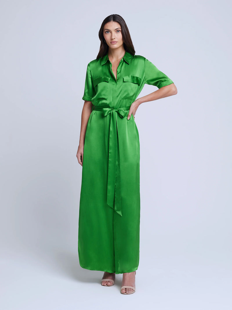 Klement Cargo Dress - Bright Green