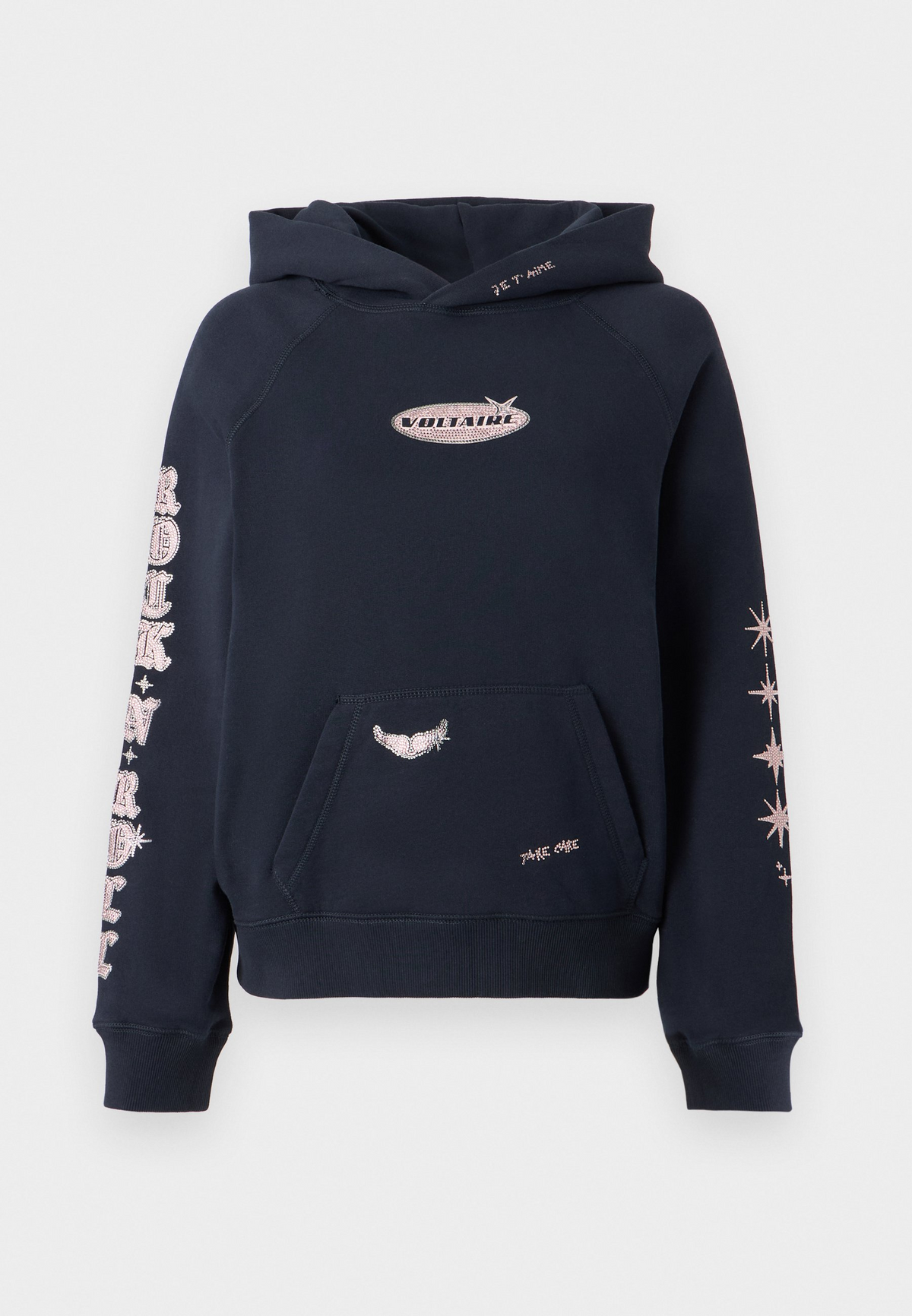 Georgy Mo Multi Heart Strass Sweater - Encre