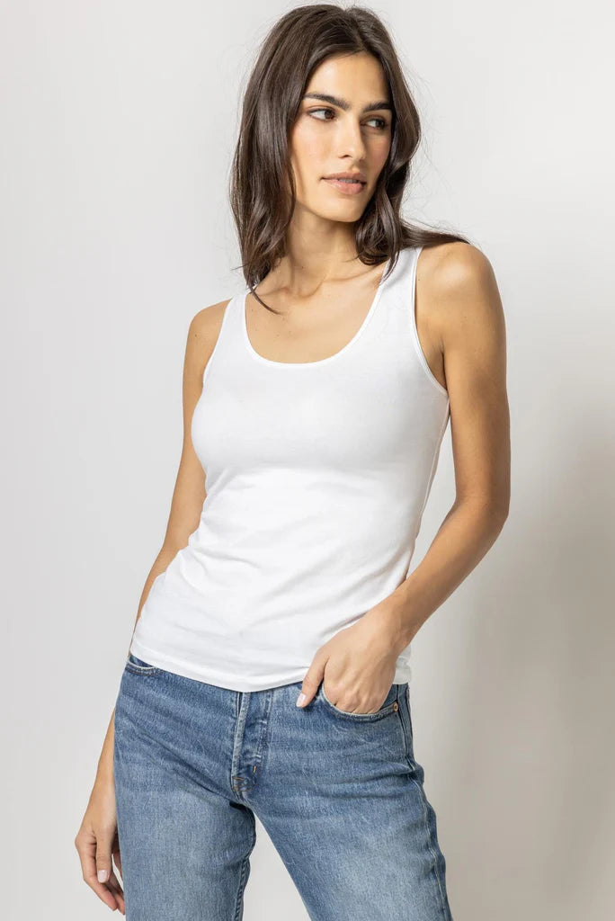 Scoop Tank - White