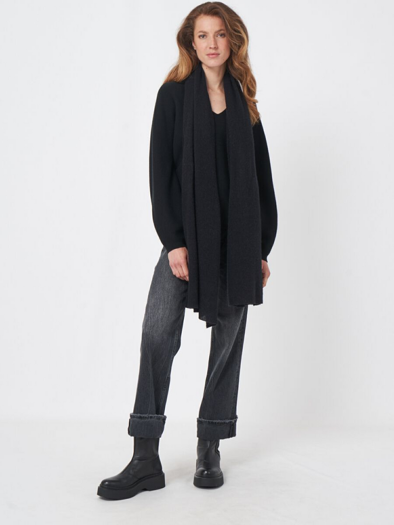 Knitted Scarf - Black