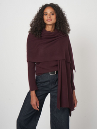 Knitted Scarf - Merlot