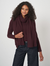 Knitted Scarf - Merlot