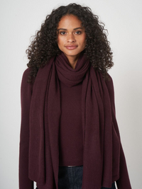 Knitted Scarf - Merlot
