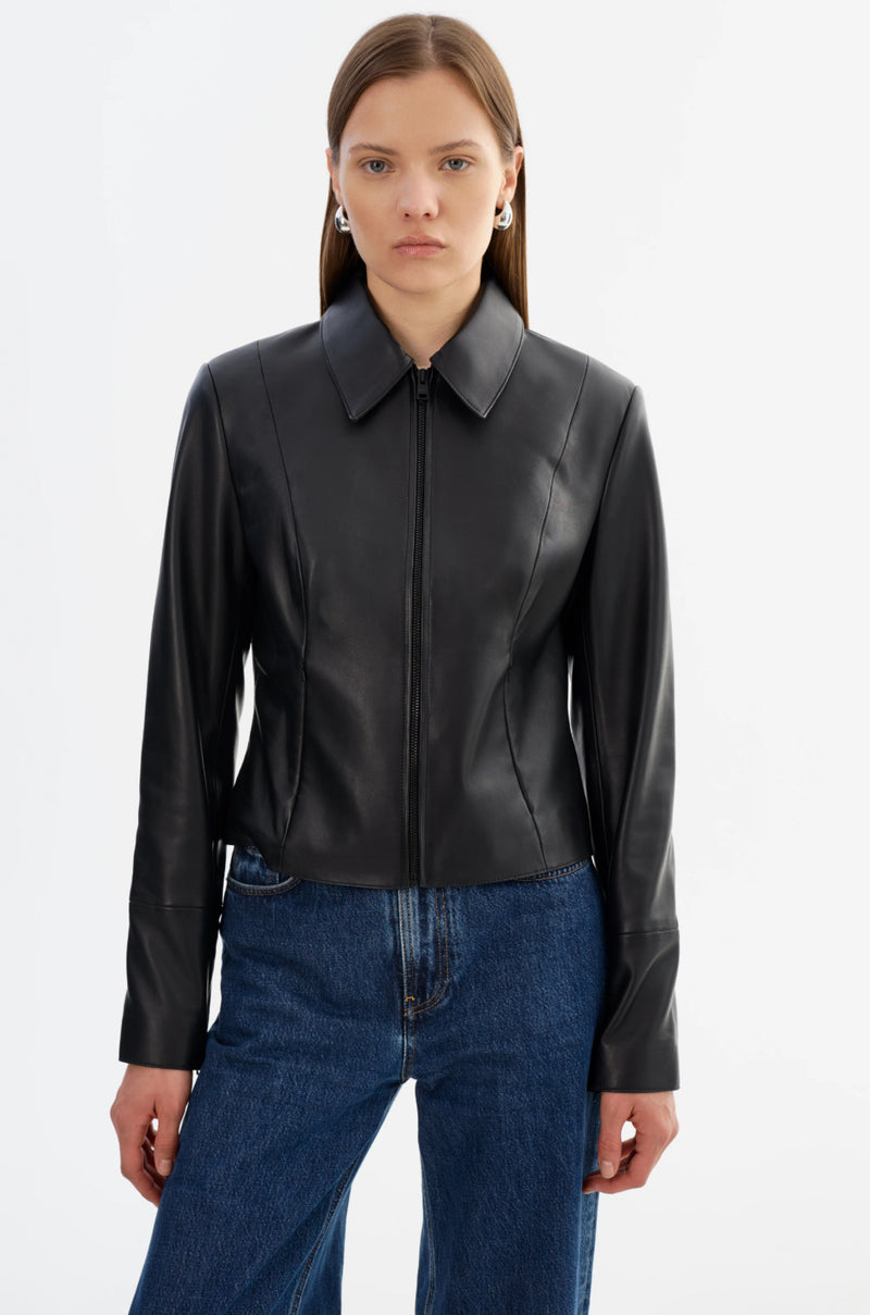 Oceana Leather Jacket - Black