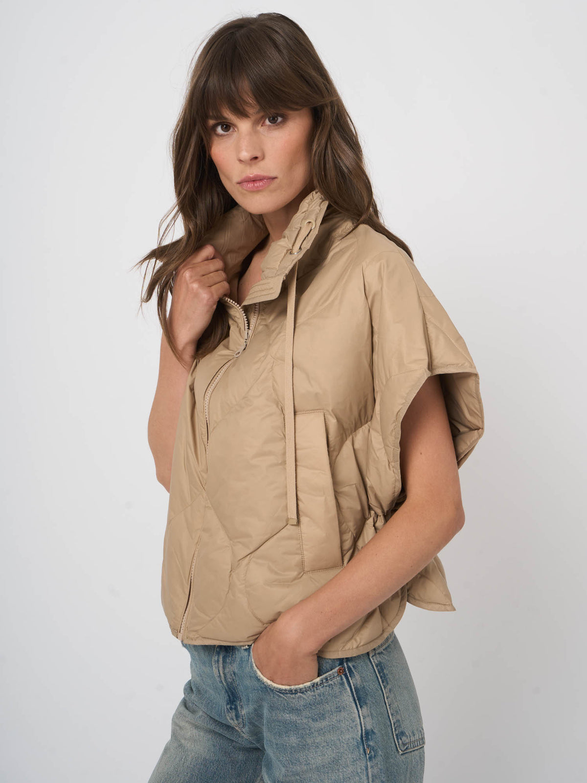 800249 Woven Jacket - Natural