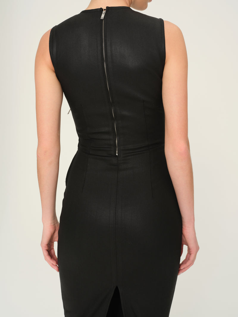 Esme Dress - Black Coated