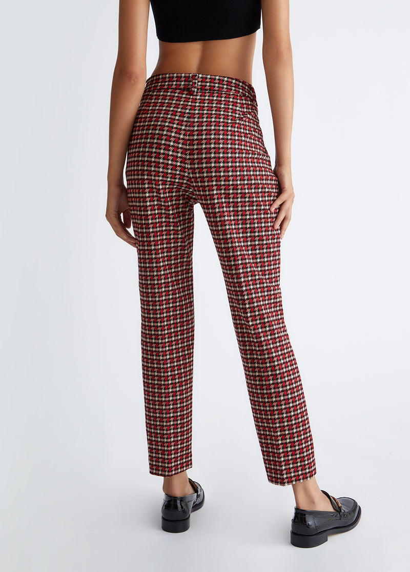 Houndstooth Trouser - Red