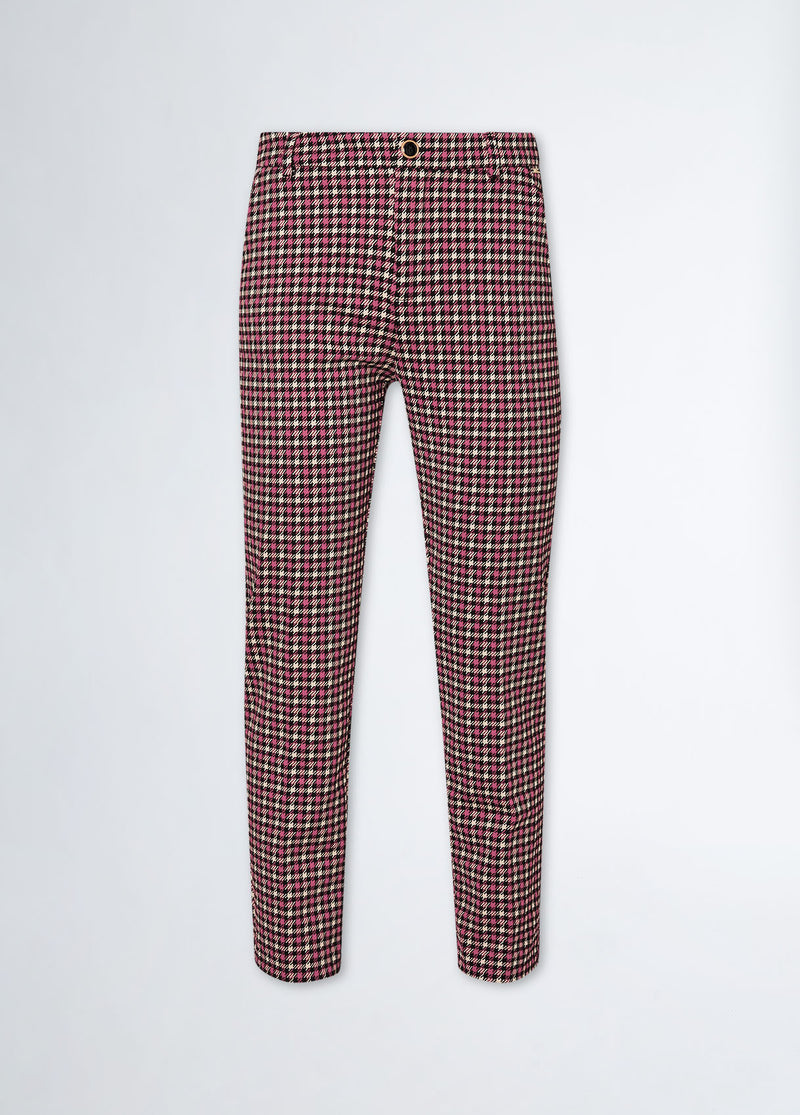 Houndstooth Trouser - Red