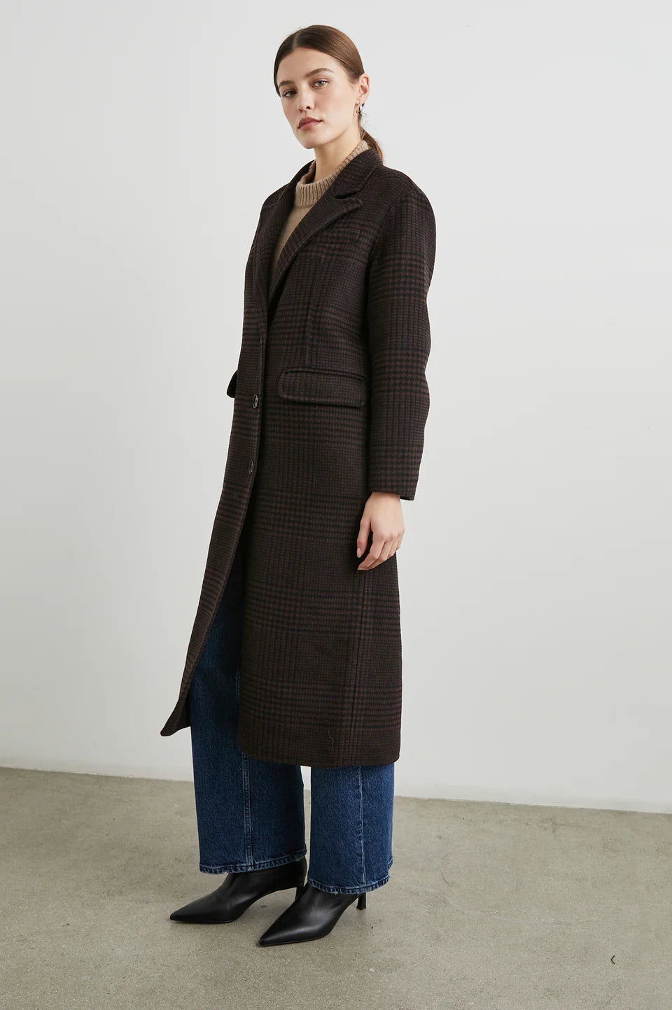 Gallery Coat - Espresso Houndstooth