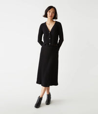 Ellis Cropped Cardigan - Black