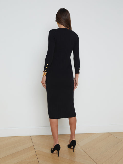 Kyra Dress - Black/Gold - L'Agence Twist Fashions Inc. Kyra Dress - Black/Gold - L'Agence Twist Fashions Inc.