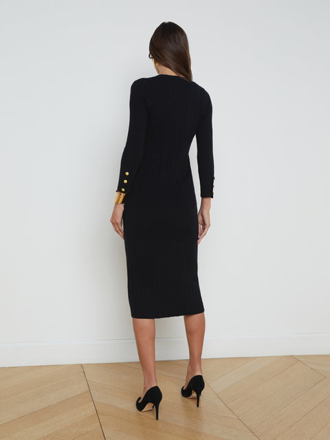 Kyra Dress - Black/Gold